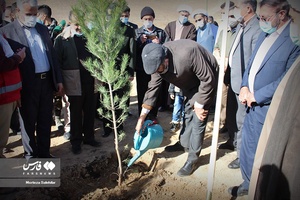 کاشت نهال توسط استاندار چهارمحال و بختیاری