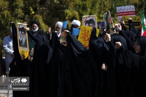 اجتماع بانوان حوزوی در حمایت از مردم مظلوم فلسطین