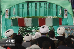 آیین خاکسپاری شهید گمنام در آموزشگاه شهید چمران