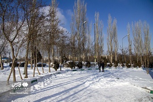 جلوه‌گری برفِ چله زمستان در اردبیل
