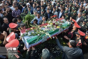 تشییع باشکوه پیکر شهید مدافع امنیت «ایوب رومیانی»