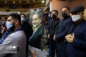 مراسم تشییع پیکرمحمد رضا  یزدانی خرم در فدراسیون والیبال