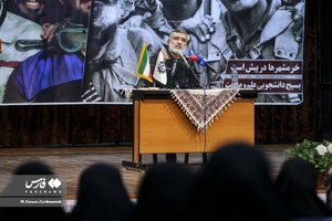 سخنرانی سردار امیرعلی حاجی‌زاده فرمانده نیروی هوافضای سپاه در جمع دانشجویان دانشگاه علم و صنعت