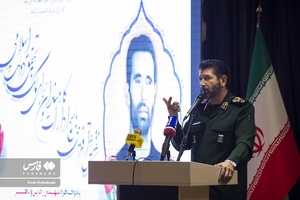 سخنرانی سردار حسن حسن‌زاده فرمانده سپاه حضرت محمد رسول الله (ص) در همایش ملی بسیج ادارات و کارمندان