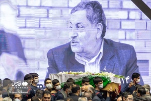 مراسم تشییع پیکرمحمد رضا  یزدانی خرم در فدراسیون والیبال