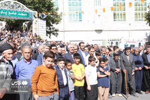 تجمع نمازگزاران پاوه در حمایت از فلسطین