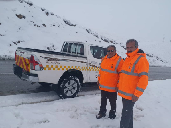 بارش برف پاییزی در سمنان