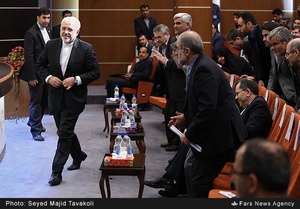 محمد جواد ظریف، وزیر امور خارجه در نشست ((مذاکرات هسته ای و علوم سیاسی در ایران))