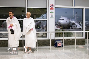 اعزام حجاج آذربایجان‌غربی از فرودگاه ارومیه / پرواز اول