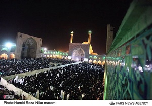 مراسم احیای شب بیست و یکم ماه مبارک رمضان در مسجد جامع اصفهان