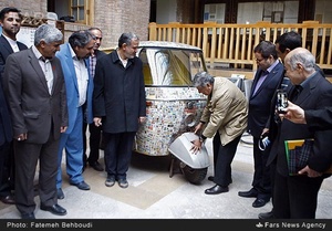 بازدید احمد مسجد جامعی رئیس شورای اسلامی شهر تهران از موزه پست تلگراف و تلفن