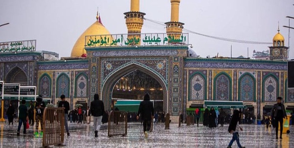 برف حرم کربلا