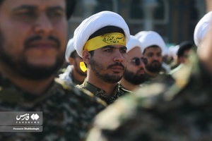 صبحگاه «عهد سربازی» در مسجد مقدس جمکران
