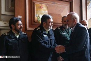 محمدحسین مقیمی استاندار تهران در مراسم بزرگداشت شهیدان حافظ امنیت در مدرسه عالی شهید مطهری  /6  اسفند 96