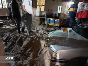 سیل شبانه در شهرستان اهر
