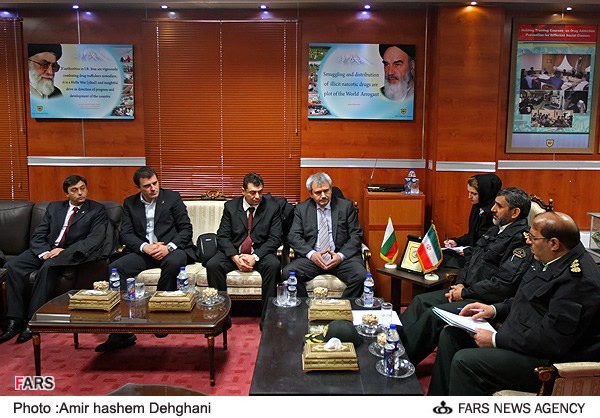 دیدار فرمانده پلیس مبارزه با مواد مخدر در دیدار با درانیمیر برابوئف فرستاده بلغارستان