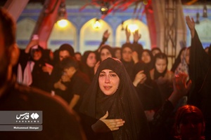 عزاداری شام غریبان در هیات مکتب الزهرا اهواز 