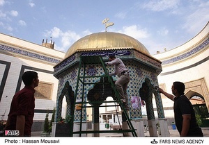 غبارروبی مساجد در استقبال از ماه مهمانی خدا