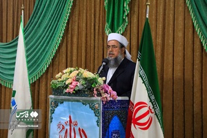 سخنرانی مولوی فاروقی امام جمعه اهل سنت خراسان‌جنوبی در مراسم انس با قرآن به مناسبت هفته وحدت - مسجد اهل سنت بیرجند
