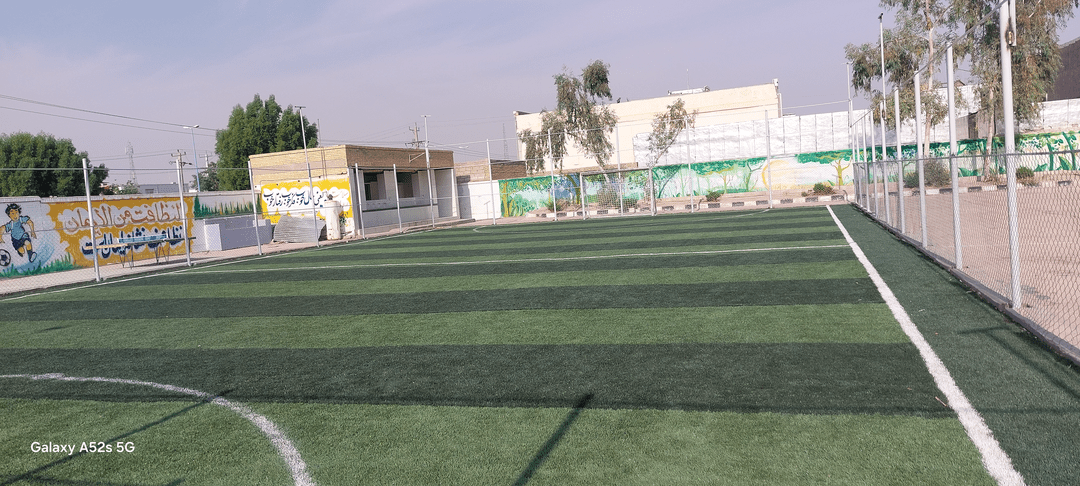 افتتاح زمین چمن مصنوعی دبیرستان شهید جوانمردی در قالب طرح میدان همدلی