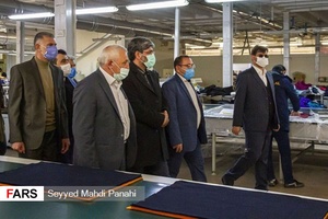 بازدید مسؤولان از کارخانه سبلان پارچه اردبیل