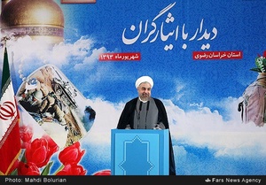 دیدار رئیس جمهور با ایثارگران مشهد