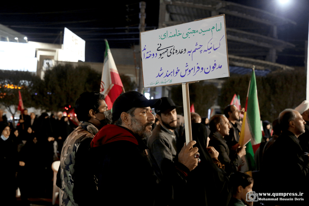 گزارش تصویری از عزاداری فاطمیه در موکب روحانیون و مردم خونخواه قائد شهید