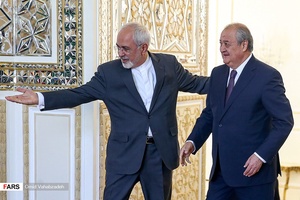 استقبال محمدجواد ظریف وزیر امور خارجه ایران از  عبدالعزیز کامل اف  وزیر امور خارجه ازبکستان