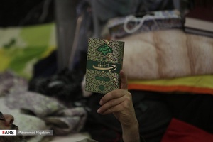مراسم معنوی اعتکاف در حرم مطهر رضوی