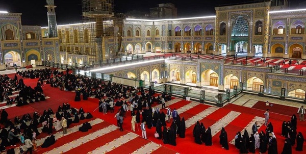 صحن حضرت زهرا میلاد پیامبر