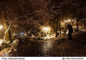 شب سرد زمستانی تهران