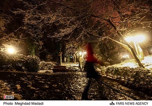 شب سرد زمستانی تهران