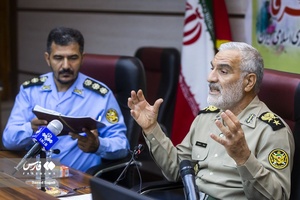نشست خبری امیر سرتیپ محمد محمودی دبیر ششمین جشنواره سراسری گوهرهای فاطمی (س)