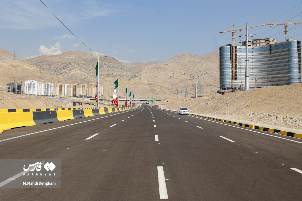افتتاح بزرگراه شهید موسوی در غرب تهران