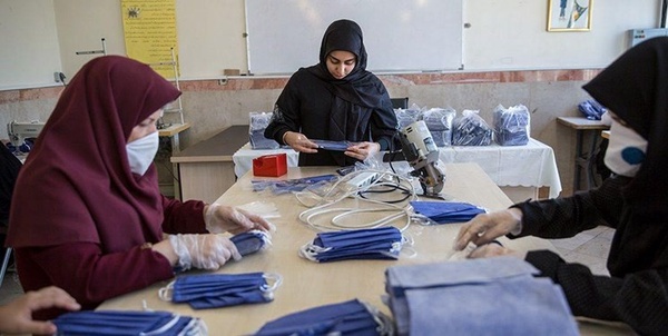 دوخت ماسک هنرستان امام خمینی