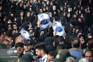 تشییع باشکوه پیکر شهید مدافع امنیت «ایوب رومیانی»