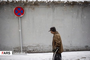 بارش برف در تبریز