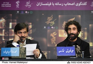 نشست خبری فیلم آفتاب مهتاب زمین به کارگردانی علی قوی تن