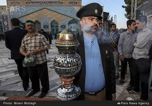 استقبال مردم گرگان از پیرغلامان حسینی در شهرستان گرگان