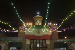 چراغانی در حرم حضرت عبدالعظیم در جشن میلاد حضرت مهدی (عج) در حرم حضرت عبدالعظیم
