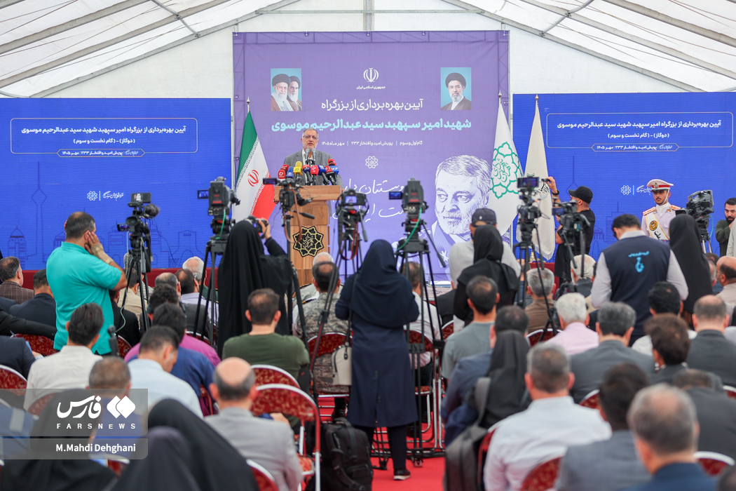 افتتاح بزرگراه شهید موسوی در غرب تهران