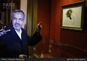بازدید احمد مسجد جامعی رئیس شورای اسلامی شهر تهران از کتابخانه و موزه ملی ملک