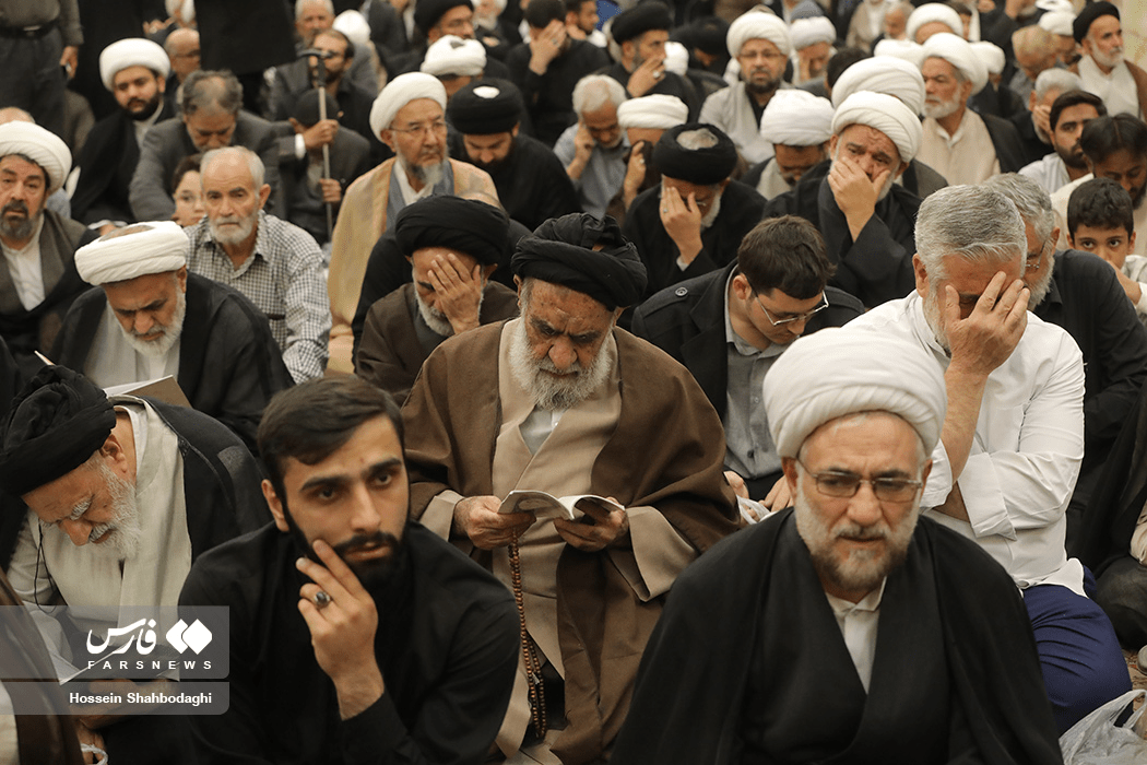 مراسم چهلمین روز ترحیم آیت الله شبیری زنجانی(ره)