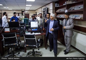 بازدید اصغر آبخضر قائم‌مقام شورای هماهنگی تبلیغات اسلامی از تحریریه خبرگزاری فارس