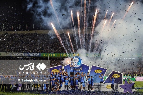 جشن قهرمانی تیم فوتبال استقلال