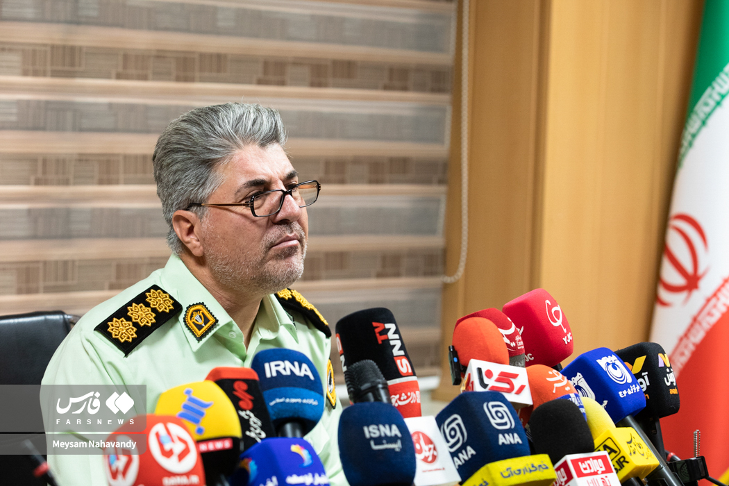 نشست خبری رئیس اداره نظارت بر اماکن پلیس تهران بزرگ