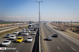 ترافیک در اتوبان تهران - قم