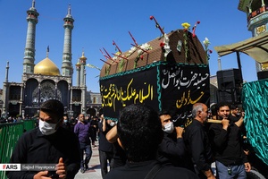 حرم حضرت معصومه (س ) در سوگ رحلت پیامبر اکرم(ص) و شهادت امام حسن مجتبی(ع)