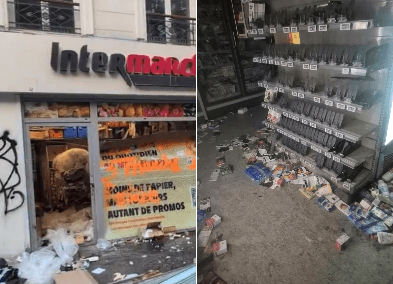 فروشگاه‌های فرانسه از کارفور تا اپل غارت شدند