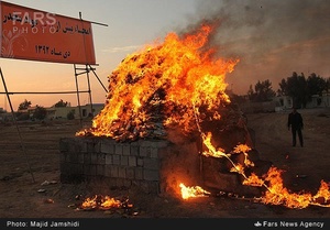 امحای هشت تن مواد مخدر در بندر عباس
